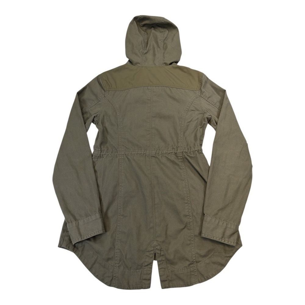 American Rag Cie Womens XS Olive Green Utility Jacket Hooded Military‎ Anorak - Picture 3 of 7